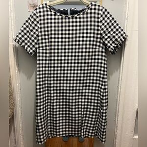 Navy Gingham Max Mara Dress